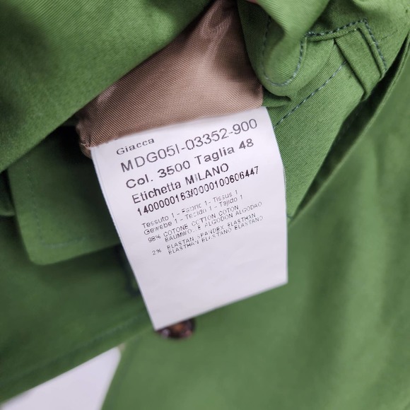 ALLEGRI Italian Blazer With Revers Collar in Green Size 12 - Picture 5 of 7